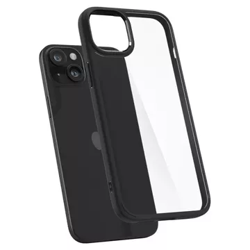 Spigen Crystal Hybrid-Hülle für Apple iPhone 15 Plus – transparent und schwarz