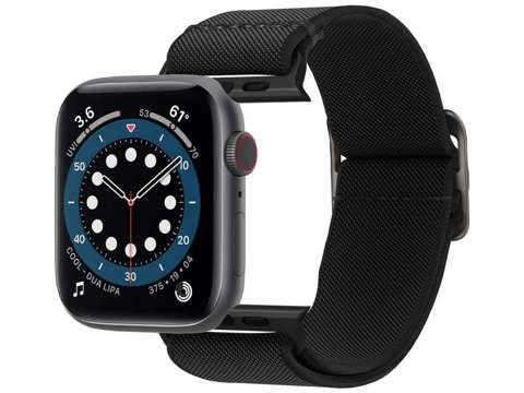 Spigen Fit Lite Armband für Apple Watch 2/3/4/5/6/7 / SE 42/44 / 45mm Schwarz