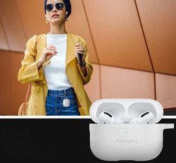 Spigen Fit Silikonhülle für Apple Airpods Pro weiß