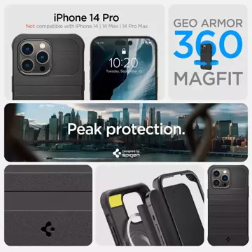 Spigen Geo Armor 360 Mag Magsafe iPhone 14 Pro Schwarz