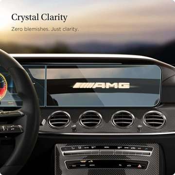 Spigen Glas.TR EZ Fit Set gehärtetes Glas für den Mercedes E-Klasse 2020/2021 Monitor
