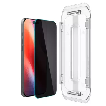 Spigen Glas.Tr „Ez Fit“ Sichtschutzglas 2er-Pack für iPhone 16 Pro Max Privatsphäre