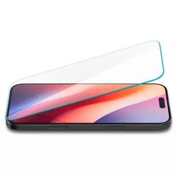 Spigen Glas.Tr „Slim Panzerglas für iPhone 16 Pro Klar