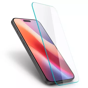 Spigen Glas.Tr „Slim Panzerglas für iPhone 16 Pro Klar