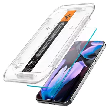 Spigen Glas.Tr gehärtetes Glas „EZ FIT“ 2er-Pack für Google Pixel 9/9 Pro, klar