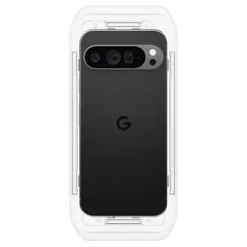 Spigen Glas.Tr gehärtetes Glas „EZ FIT“ 2er-Pack für Google Pixel 9/9 Pro, klar