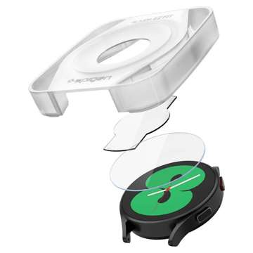 Spigen Glas.tR "EZ-FIT" 2er-Pack Panzerglas für Samsung Galaxy Watch 4/5 (40 mm)