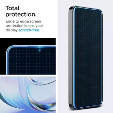 Spigen Glas.tR „Ez Fit“ 2er-Pack gehärtetes Glas für Samsung Galaxy S24 Plus Privacy