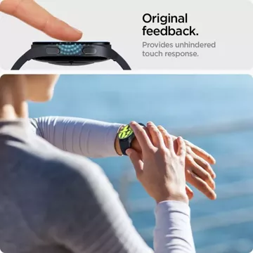 Spigen Glas.tR „Ez-Fit“ gehärtetes Glas 2er-Pack für Samsung Galaxy Watch 7 (44 mm) Klar