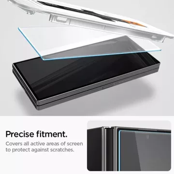 Spigen Glas.tR „Ez Fit“ gehärtetes Glas 2er-Pack für Samsung Galaxy Z Fold 6 Clear