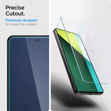 Spigen Glas.tR Slim 2er-Pack gehärtetes Glas für Xiaomi Redmi Note 13 Pro 5G Klar