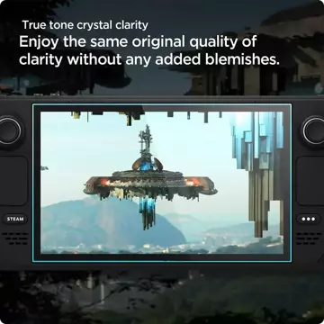 Spigen Glas.tr "EZ Fit" gehärtetes Glas für Steam Deck Clear