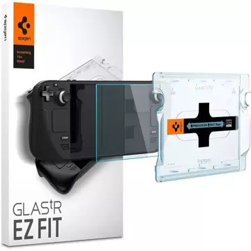 Spigen Glas.tr "EZ Fit" gehärtetes Glas für Steam Deck Clear