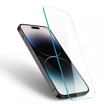 Spigen Glas.tr Slim Panzerglas für Apple iPhone 14 Pro Max Privacy