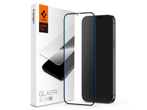 Spigen Glass FC gehärtetes Glas für die Hülle für Apple iPhone 12 Mini Black