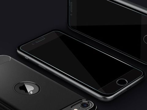 Spigen Glass FC x2 für die Hülle für Apple iPhone 6 / 6S / 7/8 / SE 2022/2020 Schwarz