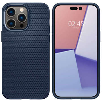 Spigen Liquid Air Backcover für Apple iPhone 14 Pro Marineblau