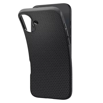 Spigen Liquid Air Rückseite für Apple iPhone 16 Plus Mattschwarz