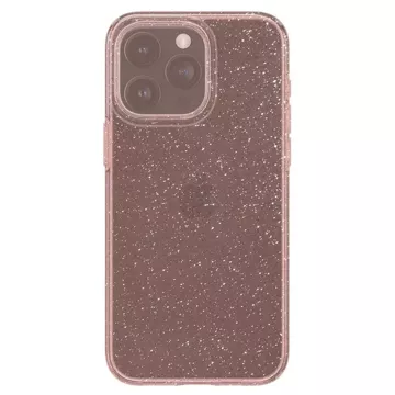 Spigen Liquid Crystal Glitter Hülle für Apple iPhone 15 Pro – rosa und transparent