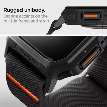 Spigen Lite Fit PRO Schutzhülle für Apple Watch 4 / 5 / 6 / 7 / 8 / 9 / SE (44 / 45 MM) Mattschwarz