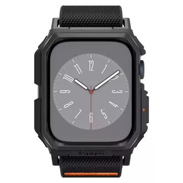 Spigen Lite Fit PRO Schutzhülle für Apple Watch 4 / 5 / 6 / 7 / 8 / 9 / SE (44 / 45 MM) Mattschwarz