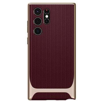 Spigen Neo Hybrid Hülle für Samsung Galaxy S22 Ultra Burgund