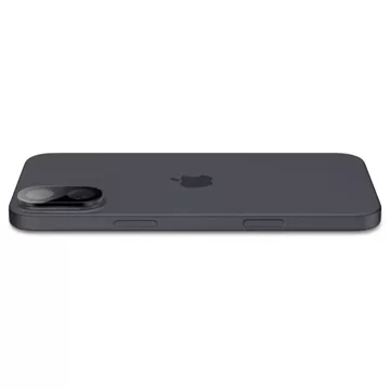 Spigen Optik Pro Glas.TR Kameraschutz 2er-Pack für iPhone 16 / 16 Plus Schwarz