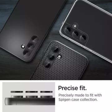 Spigen Optik.tr „Ez Fit“ Kameraschutz 2er-Pack für Samsung Galaxy S23 FE Schwarz