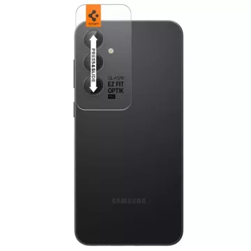 Spigen Optik.tr „Ez Fit“ Kameraschutz 2er-Pack für Samsung Galaxy S23 FE Schwarz