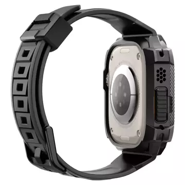 Spigen Rigged Armor "PRO" Strap mit Schutzhülle für Apple Watch Ultra 49mm Schwarz