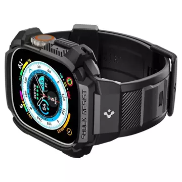 Spigen Rigged Armor "PRO" Strap mit Schutzhülle für Apple Watch Ultra 49mm Schwarz