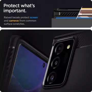 Spigen Rugged Armor Galaxy Note 20 Ultra Mattschwarz