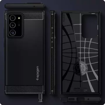 Spigen Rugged Armor Galaxy Note 20 Ultra Mattschwarz