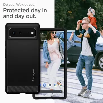 Spigen Rugged Armor Google Pixel 6 mattschwarz