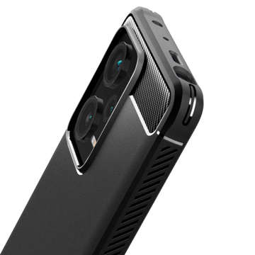 Spigen Rugged Armor Handyhülle Schutzhülle für Xiaomi Redmi Note 12 Pro Plus 5G Mattschwarzes Glas