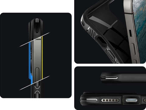 Spigen Rugged Armor Hülle für Apple iPhone 13 Mattschwarz