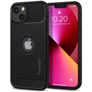 Spigen Rugged Armor Hülle für Apple iPhone 13 Mattschwarz