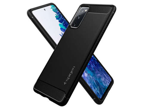 Spigen Rugged Armor Hülle für Samsung Galaxy S20 FE Matte Black Glass Alogy Full