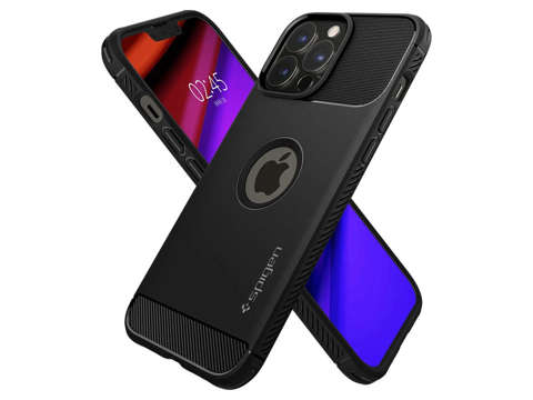 Spigen Rugged Armor Hülle für iPhone 13 Pro Max Mattschwarz