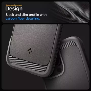 Spigen Rugged Armor Mag Magsafe Schutzhülle für iPhone 16 Pro Grau