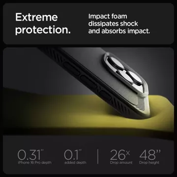 Spigen Rugged Armor Mag Magsafe Schutzhülle für iPhone 16 Pro Schwarz