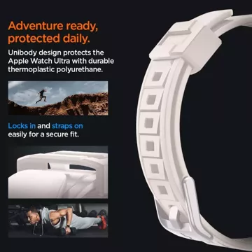 Spigen Rugged Armor „Pro“ Schutzhülle für Apple Watch Ultra 1/2 (49 mm) Dune Beige