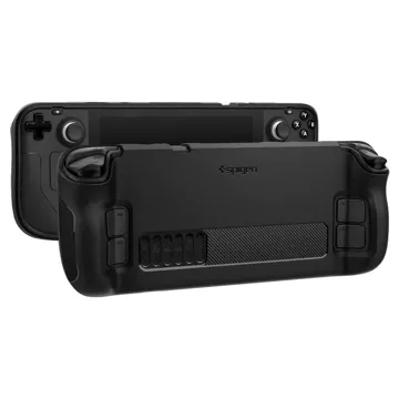 Spigen Rugged Armor Schutzhülle aus Silikon für Steam Deck / Oled Matte Black