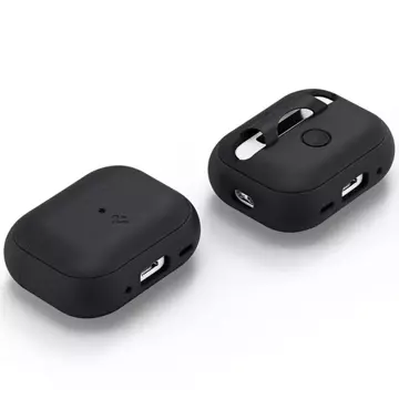 Spigen Silikon Fit Strap Kopfhörer Schutzhülle für Apple AirPods Pro 1/2 schwarz/schwarz ACS05479