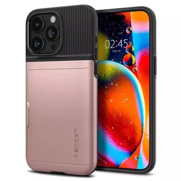 Spigen Slim Armor CS Hülle für Apple iPhone 15 Pro Max – Rosa