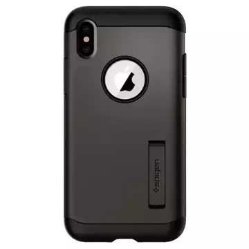 Spigen Slim Armor Handyhülle für iPhone Xs Max grau