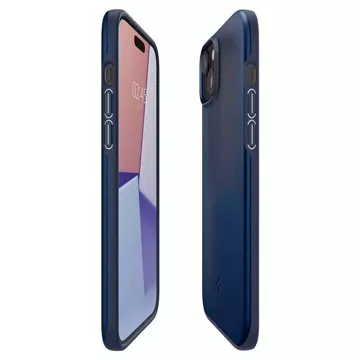 Spigen Thin Fit Hülle für iPhone 15 Plus – Blau