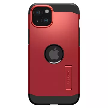 Spigen Tough Armor MagSafe Hülle mit Ständer für iPhone 15 – rot