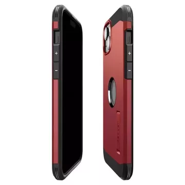 Spigen Tough Armor MagSafe Hülle mit Ständer für iPhone 15 – rot