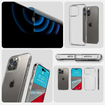 Spigen Ultra Hybrid Frost Clear Glass Hülle für Apple iPhone 14 Pro